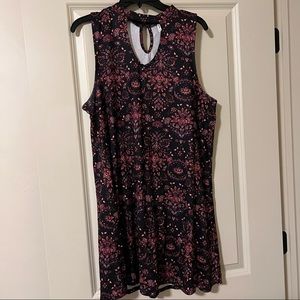 Tank top patterned dress